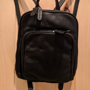 Cute New Black Leather Margot backpack